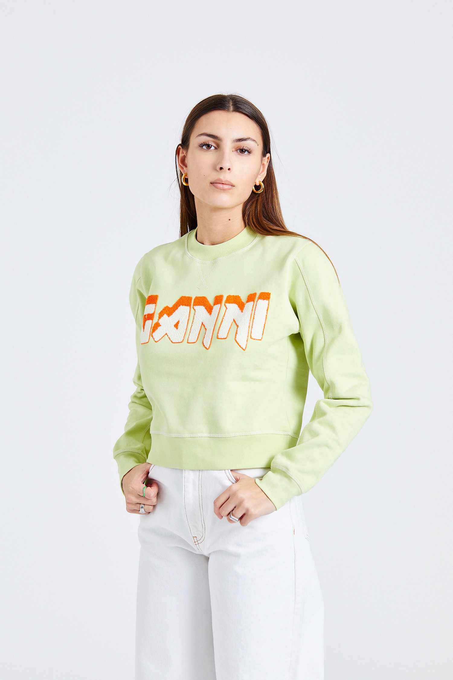 Isoli Ganni Rock Sweatshirt Lily Green | Retro